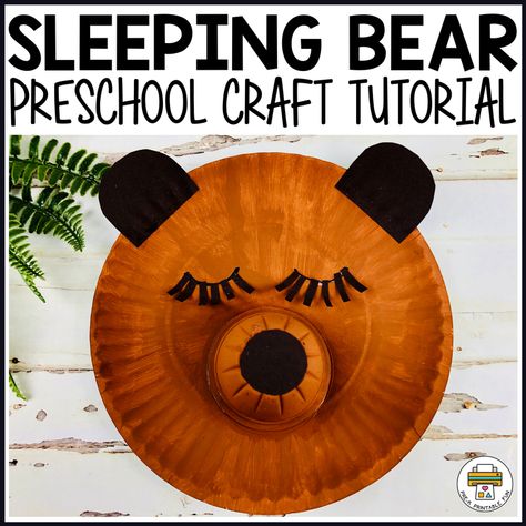 Bear Preschool Craft, Sleeping Bear Craft, Skunk Craft, Bear Crafts Preschool, Bears Preschool, Polar Bear Craft, Zoo Activities, Bear Sleeping, Sorting Colors