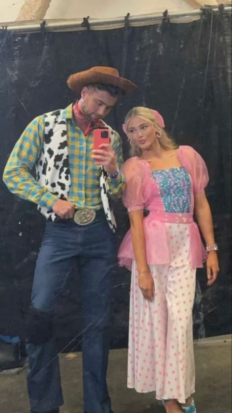 Woody And Bo Peep Costume, Toy Story Bo Peep Costume, Harry Jowsey, Woody And Bo Peep, Toy Story Costume, Rylee Arnold, Toy Story Costumes, Toy Story Woody, Butterfly Costume