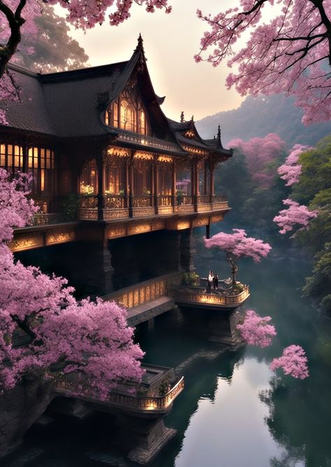 Asian Palace, Chinese Mansion, Chinese Houses, Ancient Background, Chinese Places, Chinese Palace, Ancient Chinese Architecture, Ancient Japanese Art, Asian Landscape