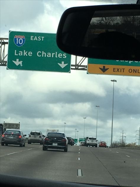 Lake Charles LA Lake Charles, Highway Signs, Welcome Sign, Road Trip, Lake, Road