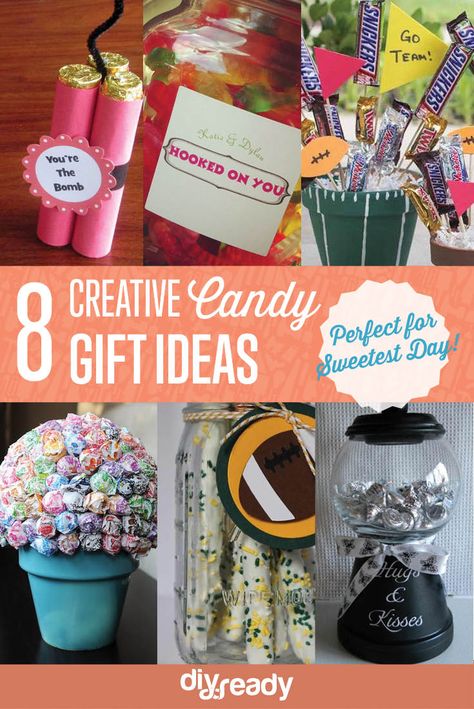 Sweetest Day Candy Gift Ideas Celebrate Sweetest Day With These 10 DIY Gift Ideas | diyready.com Sweetest Day Ideas, Gift Ideas Craft, Candy Gift Ideas, Craft Gift Ideas, Light Bed, Gift Crafts, Candy Bouquets, Healthy Preschool Snacks, Preschool Snacks