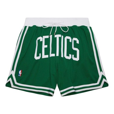 Indulge your love for your squad by wearing these Boston Celtics  shorts. In collaboration with the NBA and Just Don, Mitchell & Ness designed these bottoms with breathable mesh material and multiple pockets. Distinct Boston Celtics graphics create a dedicated fan look. Officially licensed Elastic waistband Machine wash, line dry Inseam on size M measures approx. 7" Material: 100% Polyester Side splits at bottom hem Imported Two rear zippered pockets Mesh fabric Tackle-twill appliques with e Boston Celtics Shorts, Mesh Shorts, Side Splits, Boston Celtics, Mesh Material, Mitchell & Ness, Kelly Green, Just Don, Mesh Fabric