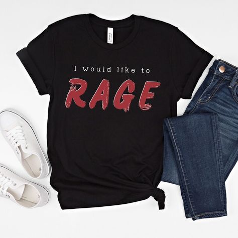 I Would Like to Rage Shirt Barbarian Shirt D&D Shirt Dnd - Etsy Canada Barbarian Rage, Dnd Party, Nerd Shirt, Nerdy Shirts, Nerd Shirts, Nerd Gifts, Gaming Shirt, Gaming Gifts, Party Shirts