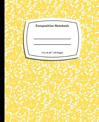 Notebooks Composition, Green Composition Notebook, Yellow Composition Notebook, Yellow Notebook, Composition Notebook, Composition, Notebook, Yellow, Books