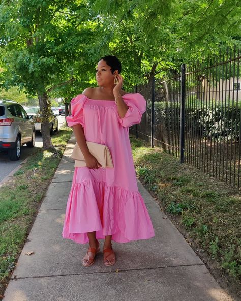 It's Wednesday, Pink Summer Dress, Style Edit, Vacation Style, Pink Summer, Summer Staples, Spring 2023, Romantic Style, Long Sleeve Midi Dress