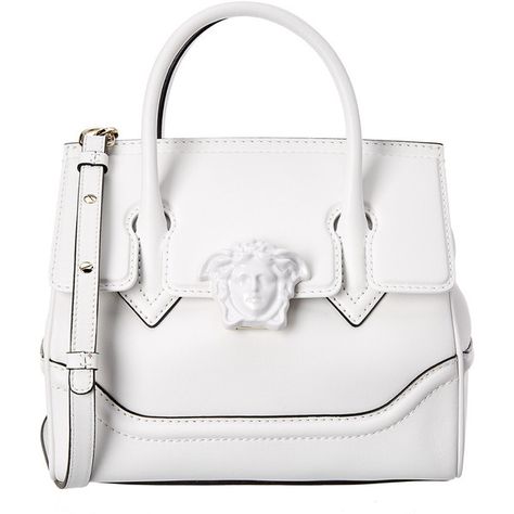 Versace Palazzo Empire Medium Medusa Leather Satchel ($1,700) ❤ liked on Polyvore featuring bags, handbags, white, white handbag, white leather handbags, top handle handbags, genuine leather handbags and leather purses Handbags White, Versace Handbags, White Purses, Versace Bags, White Handbag, Top Handle Handbags, Genuine Leather Handbag, Satchel Handbags, White White