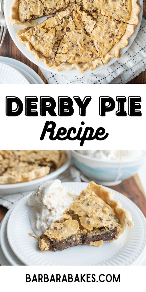 Chocolate Chip Pie Recipe, Derby Pie Recipe, Thanksgiving Recipes Dessert, Pie From Scratch, Chocolate Chip Pie, Derby Pie, Homemade Chocolate Chips, Coconut Pie, Easy Pie Recipes