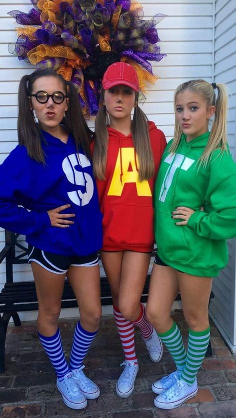 Fun Halloween Outfits, Costumes For Teenage Girl, Trio Costumes, Cute Group Halloween Costumes, Classy Halloween Costumes, Matching Halloween Costumes, Bff Halloween Costumes, Best Friend Halloween Costumes, Trio Halloween Costumes