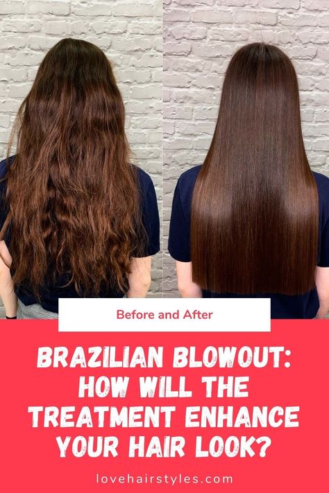 Brazillian Blowout Before And After, Brazilian Blowout Before And After Curly, Brazilian Blowout Before And After, Brazilian Blowout Hairstyles, Hair Quizzes, Keratin Blowout, Blowout Hairstyle, Blowout Haircut, Hair Gloss