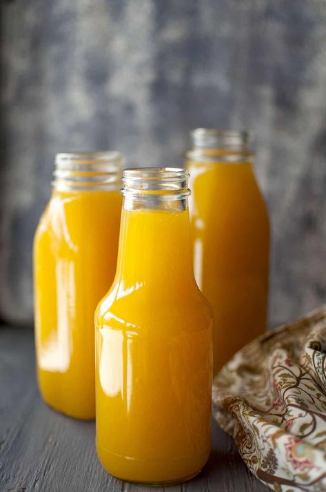 Mango Juice Concentrate Mango Drink Recipes, Mango Syrup Recipe, Mango Juice Recipe, Mango Drink, Vegan Drinks Recipes, Mango Drinks, Fruit Juice Recipes, Homemade Juice, Frozen Mango