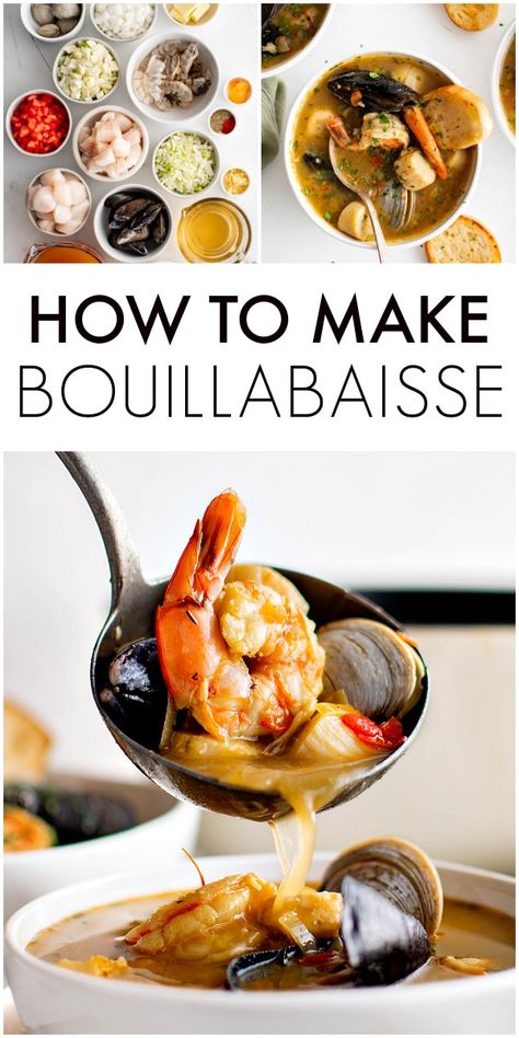 French Bouillabaisse Recipe, Belgian Mussels Recipe, French Fish Soup, Seafood Boil With Mussels, Bouillabaisse Recipe Seafood, Shrimp And Mussels Recipe Garlic Butter, Bouillabaisse Recipe, Best Healthy Dinner Recipes, Yummy Seafood