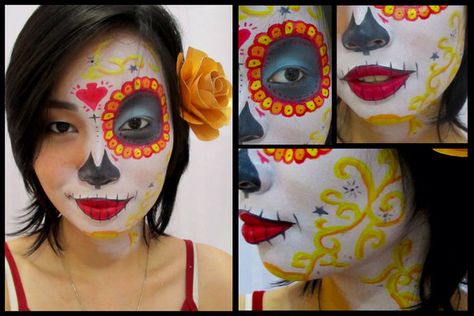 Book Of Life Makeup, Day Of The Dead Face Paint, Muerte Makeup, Book Of Life Costume, Movie Special Effects, Sugar Skull Costume, Day Of The Dead Party, The Book Of Life, Zombie Makeup