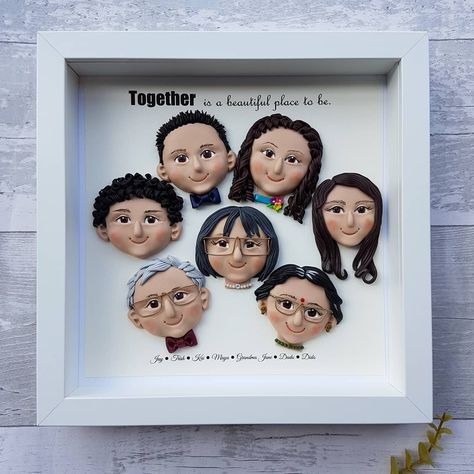 Thank you Mrs Sha for supporting #claybitsandbobsbyjaq  #family #familyportrait #polymerclayart #polymerclay Clay Portrait, Clay People, Family Frames, Polymer Clay Art, Bits And Bobs, Family Portrait, Family Portraits, Polymer Clay, Thank You