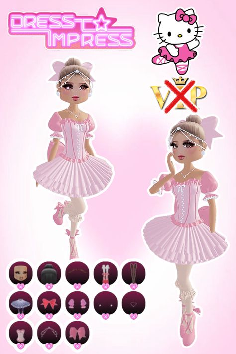 • 🏵️ • - #fyp #dti #dresstoimpress #dress #to #impress #roblox #dtiideas #aesthetic #outfitideas #dresstoimpressideas #idea #board #pin #robloxpin #robloxdti #robloxdresstoimpress Ballerina Dti Outfits Non Vip, Dti Outfit Idea Theme Ballerina, Dti Theme Ballerina, No Legs Dress To Impress Hack, Dress To Impress Theme Ballerina, Ballerina Dti Outfit, Dti Theme Pink, Dress To Impress Ballerina Theme, Ballerina Outfit Dress To Impress