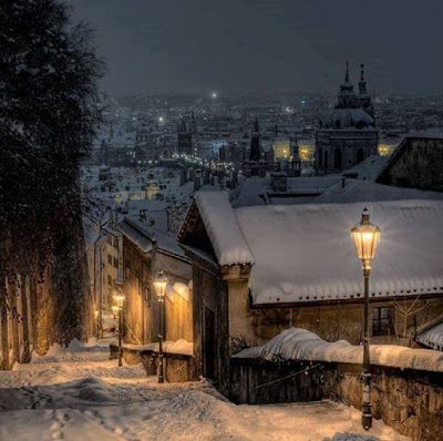 Writer Granny's World by Nancy Julien Kopp: A New Writing Project Winters Tafereel, Winter Szenen, Prague Czech Republic, Winter Scenery, Snow Scenes, Winter Pictures, Winter Wonder, Winter Night, Winter Photography