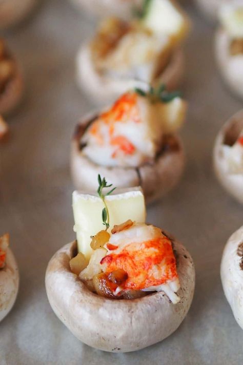 Have you been thinking about making new lobster appetizer recipes? Learn these 15 delectable lobster appetizers you should master recreating now! Lobster Hors D’oeuvres, Lobster Appetizer Recipes Holidays, Lobster Bites Appetizers, Lobster Canapes, Lobster Appetizers Appetizer Ideas, Lobster Pieces Recipes, Lobster Bites Recipes, Lobster Tapas, Lobster Shooters