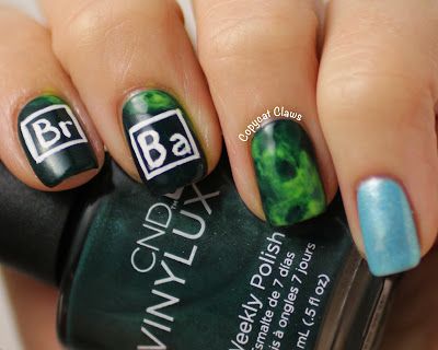 Breaking Bad Nails, Themed Nail Art, Bad Painting, Bad Nails, Holo Taco, Nail Art Techniques, Holographic Nail Polish, Holographic Nails, Nail Paint