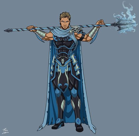 Phil Cho, Greek Mythology Gods, Fantasy Magic, Greek Mythology Art, Superhero Characters, Mythology Art, Fantasy Armor, Superhero Design, Fantasy Warrior