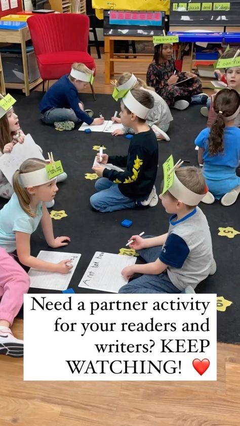 Do you use partners or #peer coaching for #reading & #writing? Here is how I used this great resource from @snippetsbysarah 💗 So many… | Instagram Year 2 Ideas Teaching, Read The Room Activities, Interactive Kindergarten Activities, Gross Motor Literacy Activities, Random Selection Of Students, Literacy Week Activities Elementary, Decoding Cvc Words Kindergarten, Writing Station 2nd Grade, Myview Literacy First Grade