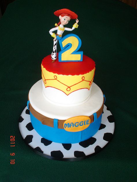 Jessie Toy Story Cake by valscustomcakes, via Flickr Jessie Toy Story Cake, Jesse Toy Story, Cowgirl Cake, Toy Story Birthday Cake, Cowgirl Cakes, Toy Story Theme, Jessie Toy Story, Toy Story Cakes, Toy Story Birthday Party