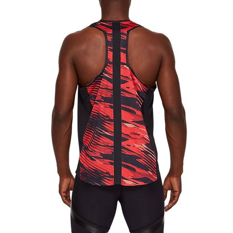 Performance Running Vest | SportsShoes.com Singlet For Men, Running Singlet, Asics Running, Class Outfit, Running Vest, Running Clothes, Sport Running, Workout Wear, Sport T Shirt