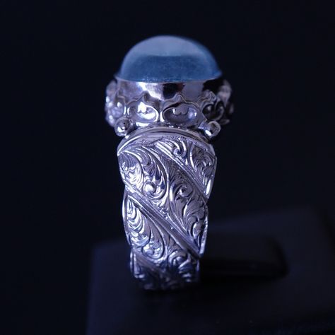 My favorite gemstone nowadays #aquamarine #mensjewelry #mensaccessories #mensrings #mensfashion #showmeyourrings #ringoftheday #instajewelry #jewellery #jewelry #jewelrydesigner #jewelsoftheday #jewelrydesign #handmadejewelry #silverjewelry #gemstones #gemstonejewelry #aquamarinering #handmadejewelry #handmadewithlove #engraving #handcarved #handengraved #unique #uniquejewelry #karajewels #artisanjewelry #statementjewelry #uniquemensjewelry Silver Mens Ring, Mens Silver Rings, Mens Ring, Aquamarine Gemstone, Natural Aquamarine, Men's Rings, Hand Engraving, Statement Jewelry, Artisan Jewelry