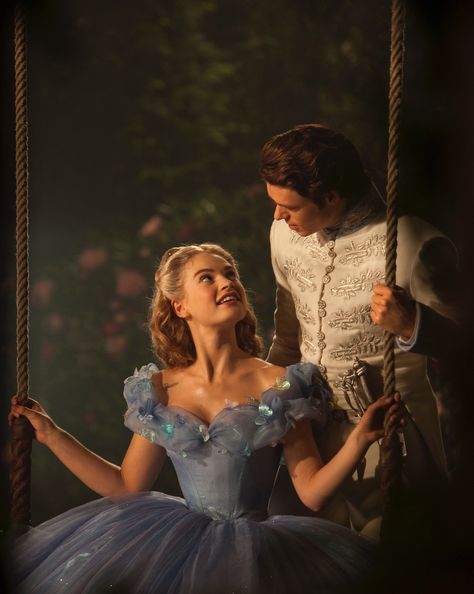 Cinderella Lily James, Cinderella Movie 2015, Cinderella Live Action, Cinderella Aesthetic, Cinderella Movie, Cinderella 2015, Cinderella And Prince Charming, Fairytale Aesthetic, Disney Face Characters