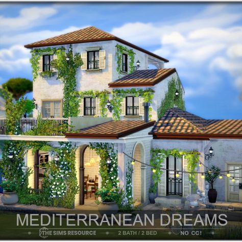 Mediterranean Dreams - The Sims 4 / No CC!

#ts4#ts4lots#thesims4#sims4#thesims4lots#nocc#TSR#thesimsresource#thesimsresourcedotcom#house#ts4build#ts4house#thesims4cc#ts4cc#simstagram#sims4housebuild#sims4build#showusuourbuilds#showyourcreate#sims4house#mediterranean#simscreation#thesimmersdigest#sims4ideas#sccregram#s4cc#sims4cc Ts4 Mediterranean House, Sims 4 Modern Spanish House, Sims 4 Houses Mediterranean, Sims 4 Riviera Retreat, Sims 4 Dine Out, Sims Mediterranean House, Italian House Sims 4, Sims 4 Home No Cc, Sims 4 Italian Villa