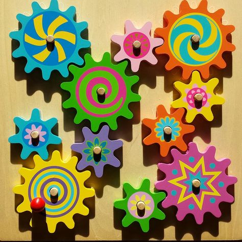 Flickr Friday theme - gears Gear Up Bulletin Board Display Ideas, Cog Wall Art, Robotics Decoration, Diy Gears, Gear Decorations, Makerspace Design, Cardboard Robot, Toddler Activity Board, Robot Craft