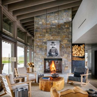 Montana Ranch House, Montana Ranch, Montana Homes, Modern Ranch, Luxe Interiors, Ranch Style, Architectural Digest, Ranch House, Home Fashion