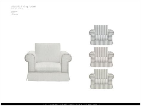 Living Chair, Sims Community, Bedroom Dressers, Single Sofa, Sims House, Animal Skin, Sims 4 Cc, Maxis Match, Custom Content