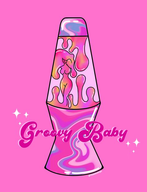 Groovy Baby lava lamp digital print Printed on Matte paper Returns: No Return but Please contact me and I will help resolve the issue. Order today to Ship in 3 - 5 Days! Have any questions or need any assistance with an order? hit us up! ❤️Thanks for visiting our shop! Check out our IG: 90s.babes.design Aesthetic Lamps, Pintura Hippie, Lamp Tattoo, Hippie Painting, Small Canvas Art, Pink Vibes, Trippy Art, Diy Canvas Art Painting, Hippie Art