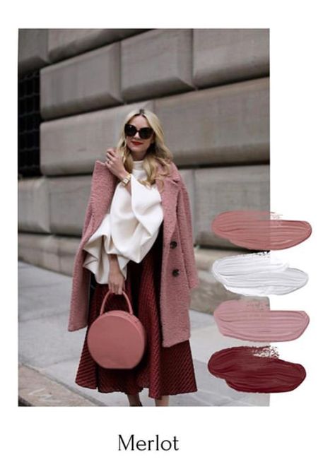 Pale Pink Outfit, Dusty Pink Outfits, Color Analysis Summer, Deep Autumn Color Palette, Maroon Outfit, Monochromatic Fashion, Colour Combinations Fashion, Burgundy Outfit, Color Combos Outfit