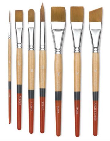 Paint Brushes Photography, Sakura Koi Watercolor, Round Paint Brush, Artist Tools, Watercolor Supplies, Painting Brush, Acrylic Artists, Painting Accessories, Artist Brush