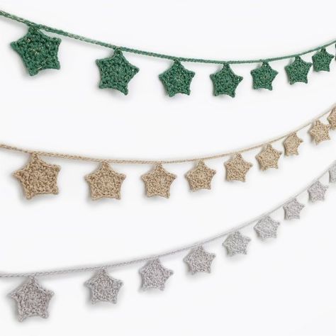 Crochet Pour Halloween, Mini Garland, Crochet Garland, Pumpkin Garland, Star Garland, Crochet Stars, Tiny Star, Quick Gifts, Halloween Crochet