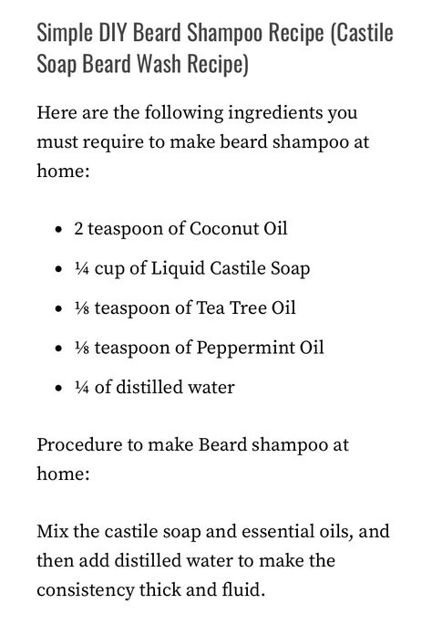 Beard Soap Recipe, Diy Beard Wash Recipe For Men, Diy Beard Wash, Beard Conditioner Diy, Beard Shampoo Recipe Diy, Beard Wash Recipe Diy, Beard Balm Diy Recipes, Beard Wash Recipe, Esthetic Business