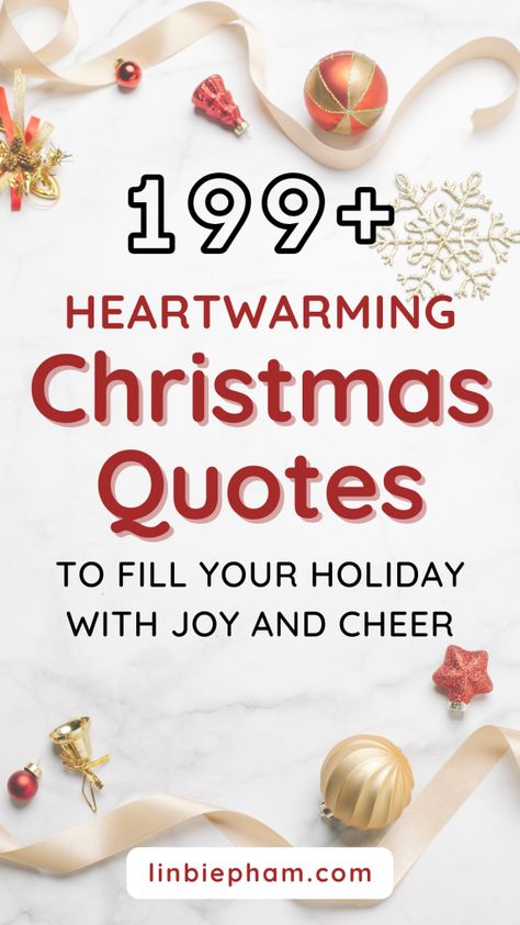 Struggling to find the perfect words to express your holiday cheer? Get instant inspiration with our collection of 199+ heartwarming Christmas quotes, including Christmas vacation quotes, short Christmas quotes, and Christmas cards quotes. Save this pin for a dose of festive fun and inspiration all season long! Hard Times At Christmas Quotes, Inspiring Christmas Quotes, Christmas Feeling Quotes, Christmas Giving Quotes, Christmas Feels Quotes, Christmas Words Quotes, Sweet Christmas Quotes, Christmas Food Quote, Inspirational Holiday Quotes