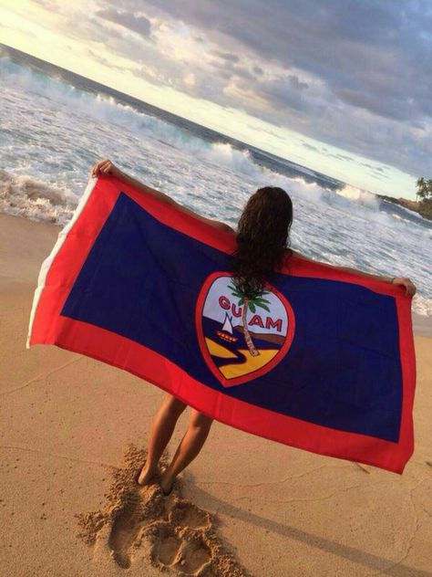 Guam Aesthetic, Islander Girl, Guam Island, Guam Travel, Samoan Clothing, Guam Flag, Hafa Adai, Black Hair Aesthetic, Liberation Day