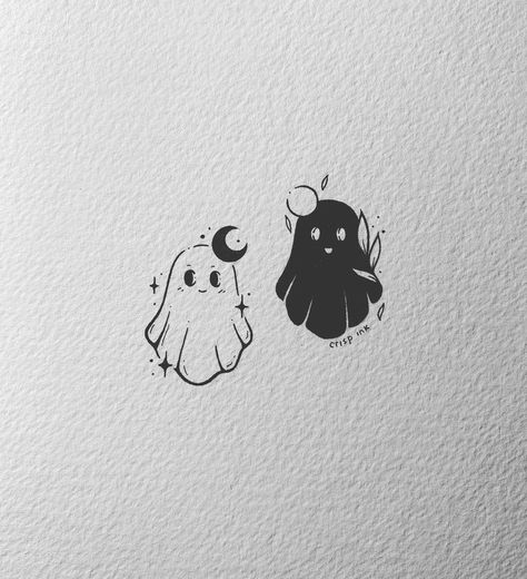 Rachael (@crisp.ink.la) • Instagram photos and videos Crisp Ink, Halloween Jars, Bestie Tattoo, Ghost Drawing, Ink Doodles, Stippling Art, Ghost Tattoo, Lafayette Louisiana, Cute Easy Doodles