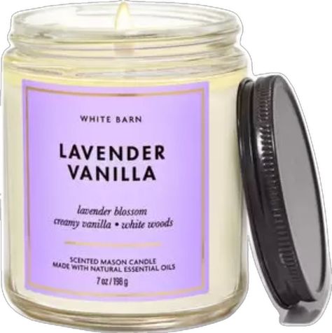 Nwt. White Barn Is Sold Through Bath And Body Works. The Lavender Vanilla Mason Candle Has One Wick And Is 7 Oz. This Candle Smells Like A Dreamy Bedside Bouquet. The Candle Has Scent Notes Of: Lavender Blossom Creamy Vanilla White Woods Burns For 25-45 Hours Lavendar Candle, Lavender Vanilla Candle, Wood Scented Candles, Lavender Blossom, White Barn Candle, Coconut Candle, Winter Scents, Candle Smells, Vanilla Scented Candles