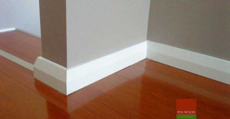 Skirting boards alternatives Skirting Board Alternatives, No Skirting Boards, Simple Skirting Boards, Architraves And Skirting Modern, Chamfered Skirting, Ovolo Skirting, Skirting Boards, Industrial House, Types Of Flooring