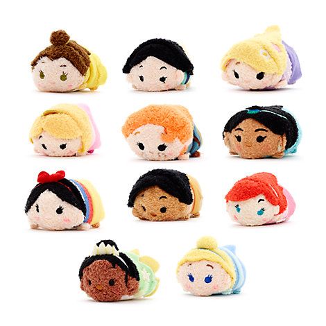 Micro Princess Tsum Tsums Tsum Tsum Princess, Disney Plushies, Tsum Tsum Plush, Barbie Disney, Ty Plush, Plush Collection, Disney Tsum Tsum, Disney Princess Dresses, List Design