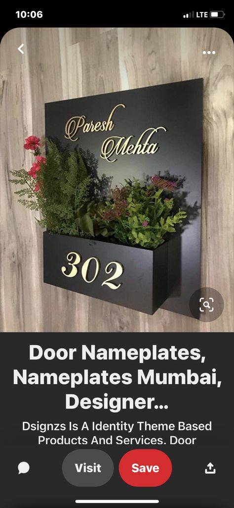 Apartment Name Plate Design, Cnc Door, Name Plates For Home, Name Plate Design, White Names, Name Plates, Living Room Decor Apartment, Plate Design, Rock Crafts