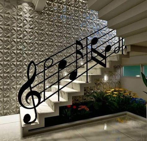 Piano Stairs, Crazy House, Cool Tree Houses, Stair Case, Steps Design, Staircase Railings, Piano Keys, Kitchens And Bedrooms, Industrial House