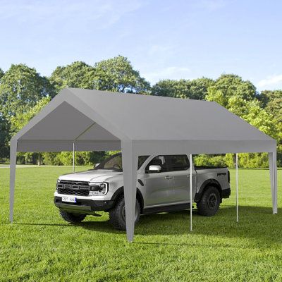 Features: Larger Carport: 10'x20' Extra large size provide ample space for your vehicles, trucks, and boats. Heavy Duty Carport to meet your various needs, It is also suitable for outdoor events like parties, weddings, commercial fairs.Heavy Duty Carport Construction: This car shelter consists of galvanized steel poles with 8 legs, Thicken and connectors, 8 sturdy windproof ropes, and 8 auger anchors, to make the whole steel carport much safer and more stable.Waterproof Canopy Cover: This car ca Steel Carports, Car Shelter, Leg Wraps, Car Canopy, Car Tent, Replacement Canopy, Shelter Tent, Canopy Cover, Roof Colors