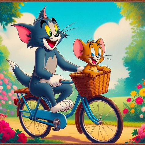 Disney Funny Moments, Tom I Jerry, Tom And Jerry Photos, Kalle Anka, Tom And Jerry Pictures, Tom And Jerry Wallpapers, Brothers Art, Disney Toms, Tom And Jerry Cartoon