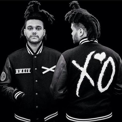 ✦ Pinterest: @Lollipopornstar ✦ The Weeknd | Abel Tesfaye | XO Clothing The Weeknd Jacket, The Weeknd Clothes, Xo Jacket, The Weeknd Memes, Leather Sleeve Jacket, Beauty Behind The Madness, Abel The Weeknd, Varsity Letterman Jackets, Short People