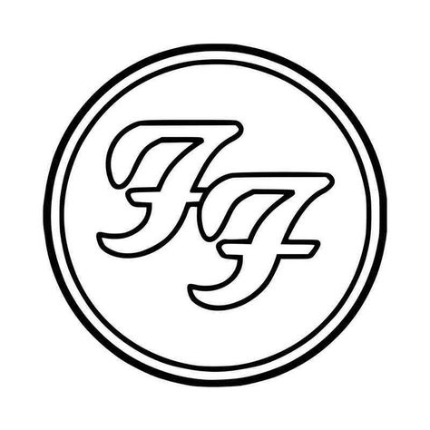 Foo Fighters Tattoo, Foo Fighters Logo, Band Patches, Skate Art, Band Art, Musica Rock, Vinyl Cut, Band Logos, Foo Fighters