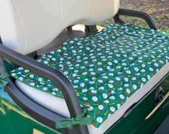 Golf Cart Seat Covers, Golf Cart Seats, Ping Golf, Custom Golf Carts, Golf Diy, Golf Prints, Golf Videos, Golf Cart Accessories, Timeless Treasures Fabric