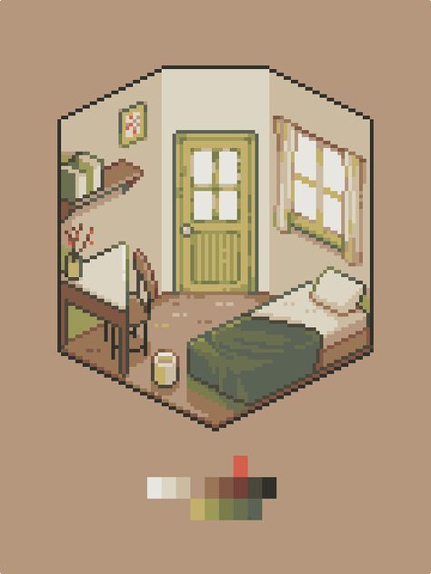 Isometric Map, Piskel Art, Pixel Art Tutorial, 8bit Art, Cool Pixel Art, Isometric Art, Pix Art, Isometric Design, Pixel Art Games